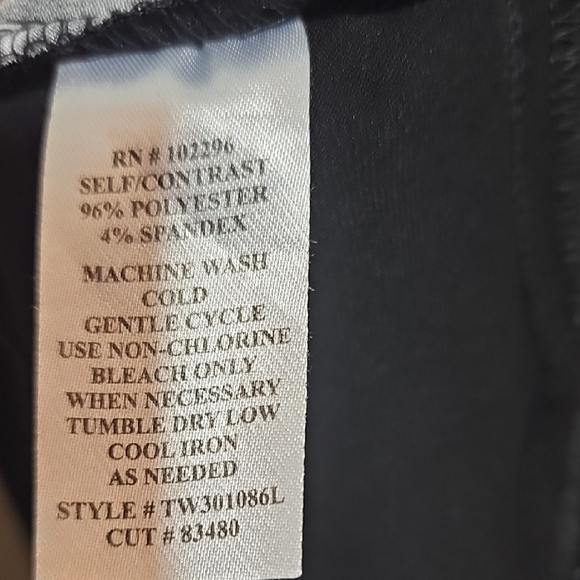 Connected Apparel Black Dress with White Dots - Picture 5 of 7